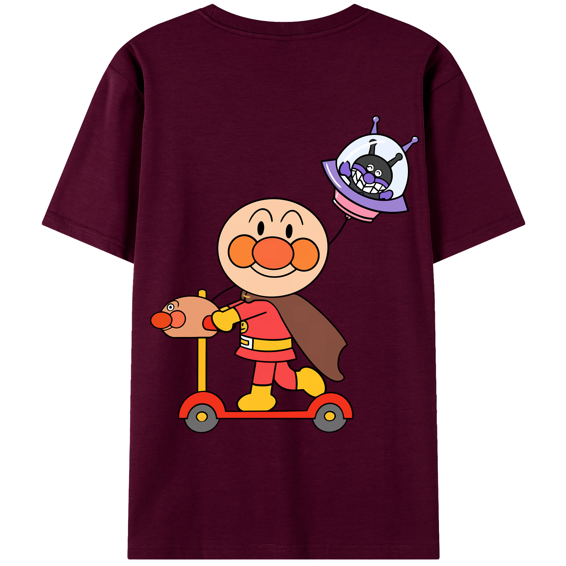 （画像用） アンパンマン Anpanman レディース半袖Tシャツ(バックプリント)